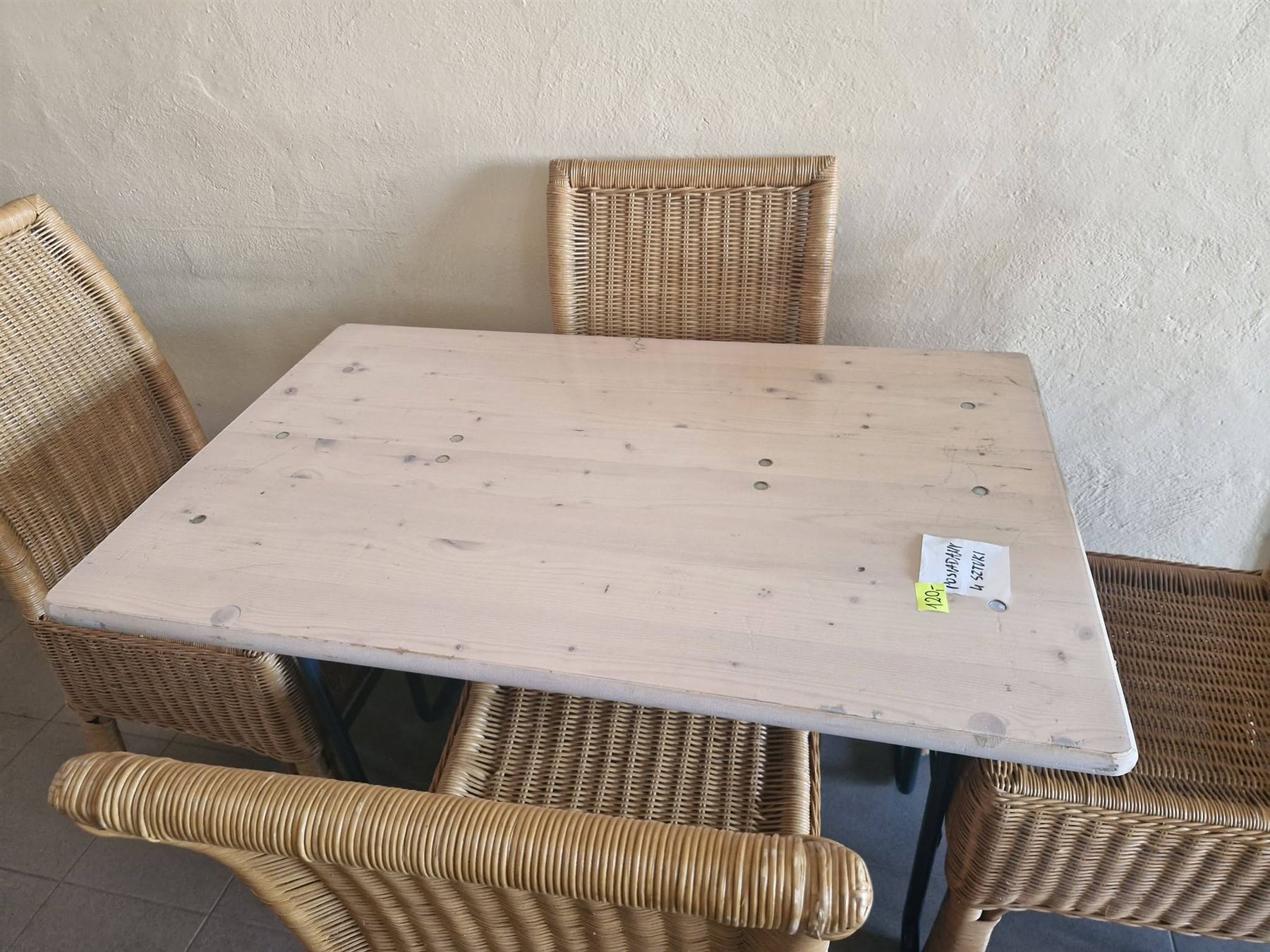 Komplet ogrodowy rattanowy